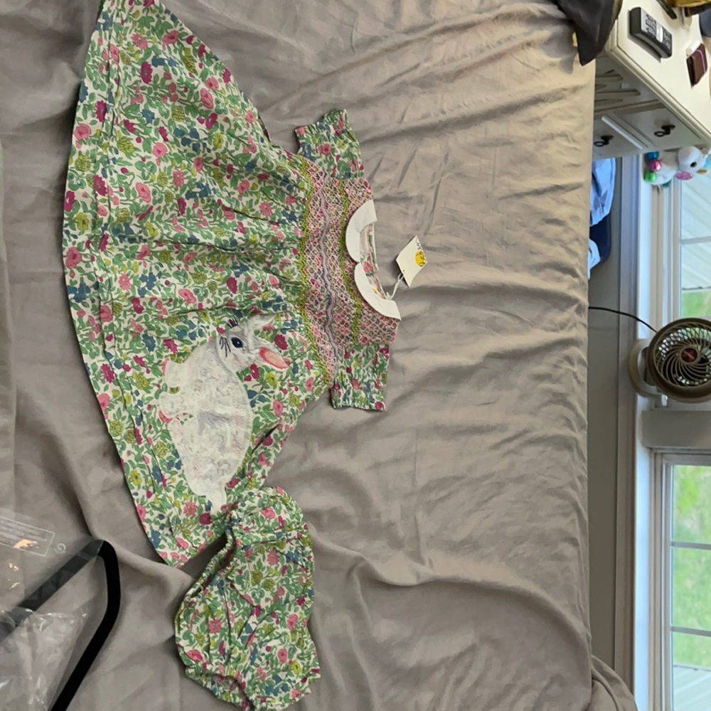 Boden infant smocking dress size 9-12 months